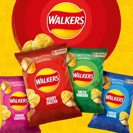 Walkers Classic Variety Multipack Crisps Box 20x25 g