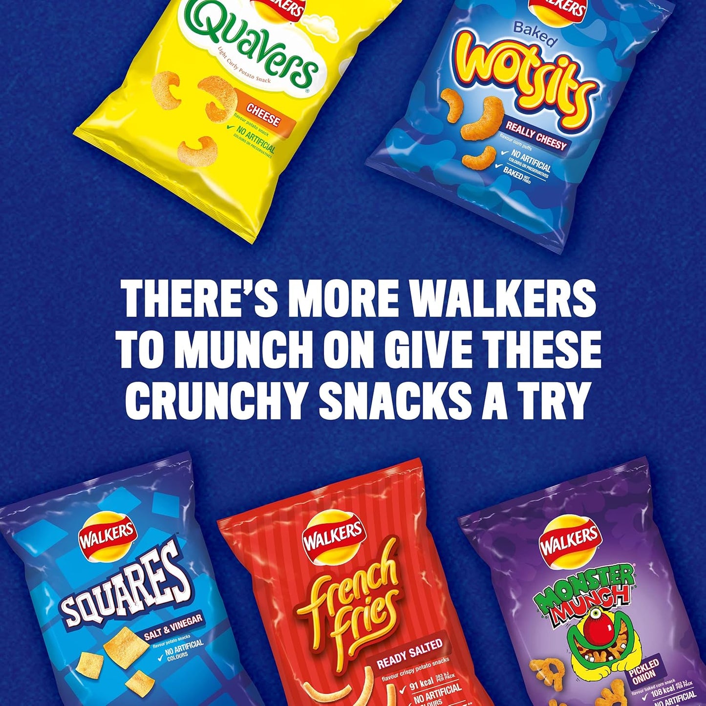 Walkers Wotsits Really Cheesy Multipack Snacks Crisps 12x16.5g