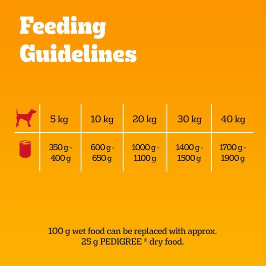 Pedigree Adult Dog Wet Food Can, Mixed Selection Gravy, 12x400g