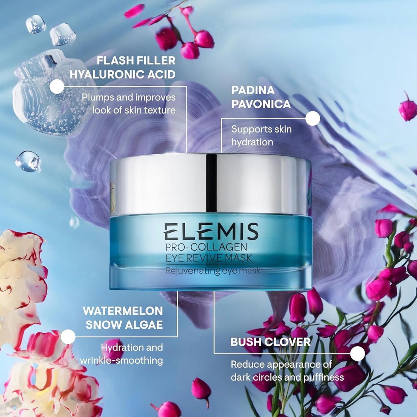 ELEMIS Pro-Collagen Eye Treatment, Eye Revive Mask, Vitality Eye Cream, Under Eye Gel Mask – Anti-Aging