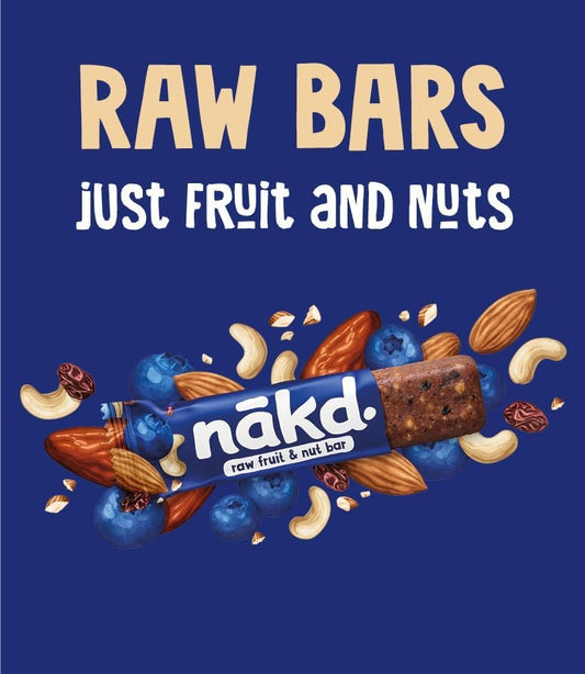 Nakd Fruit & Nut Bar Variety Pack - Vegan - Healthy Snack - Gluten Free - 35g x 18 bars