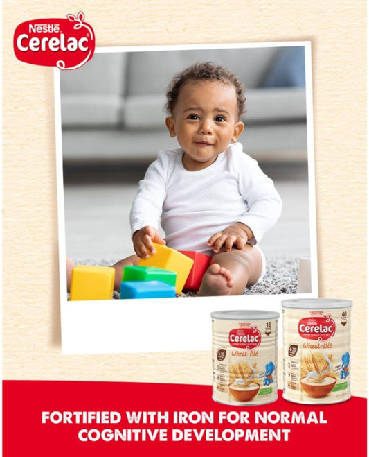 Nestlé Cerelac Wheat Infant Cereal with Milk, 6+ Months, 1kg