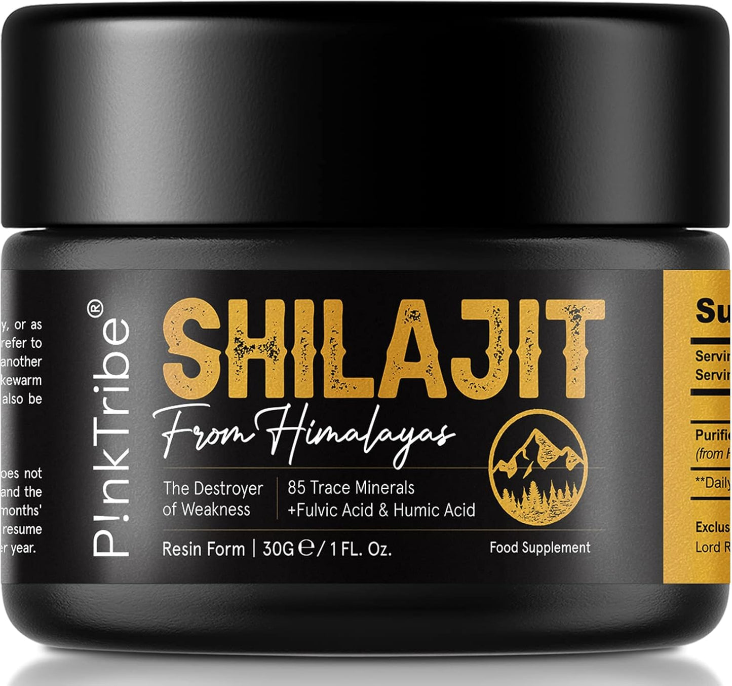 Shilajit Resin, Original Himalayan Shilajit 30g - Gold Grade 100% Pure, Rich in Fulvic & Humic Acid