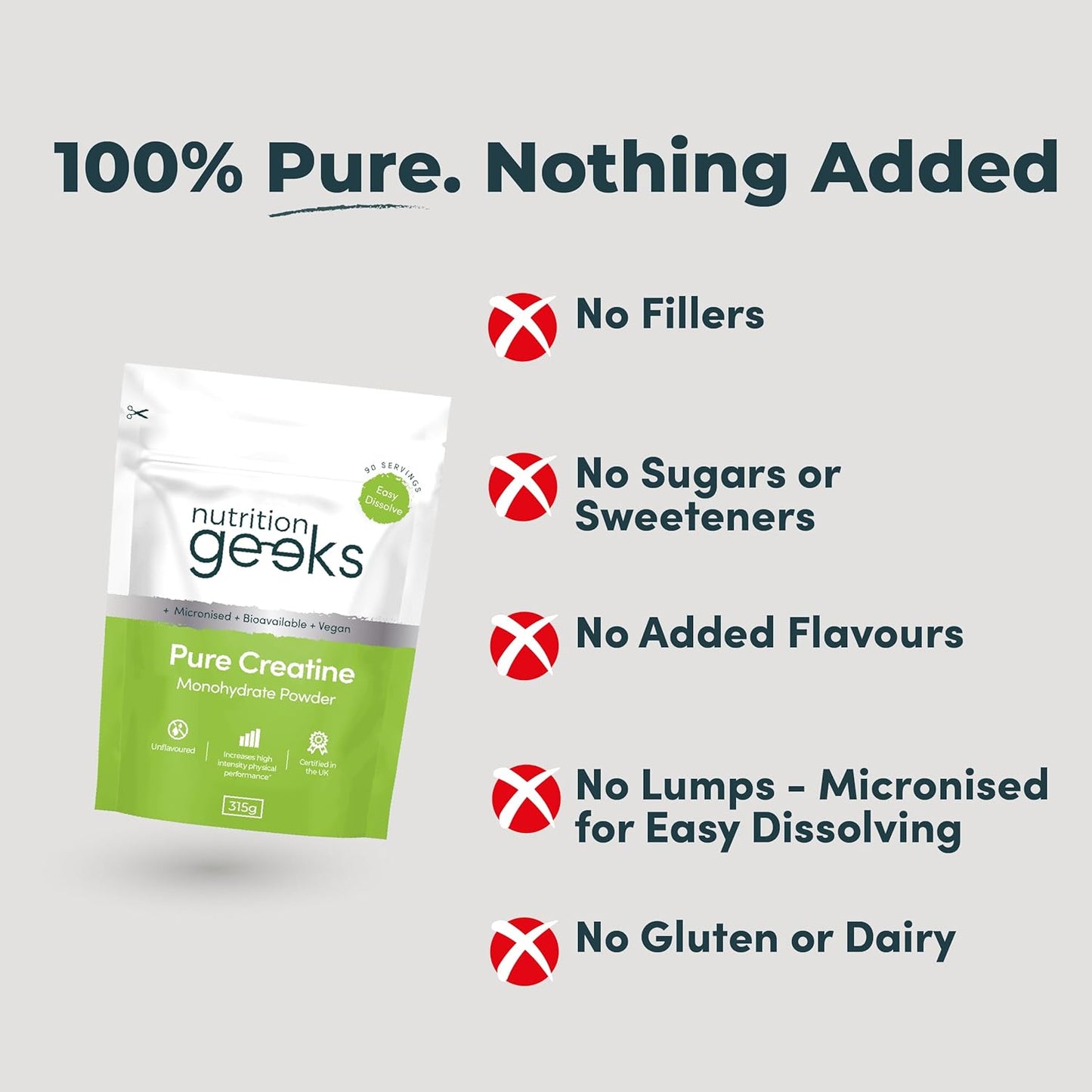 Pure Creatine Monohydrate Powder – 315g