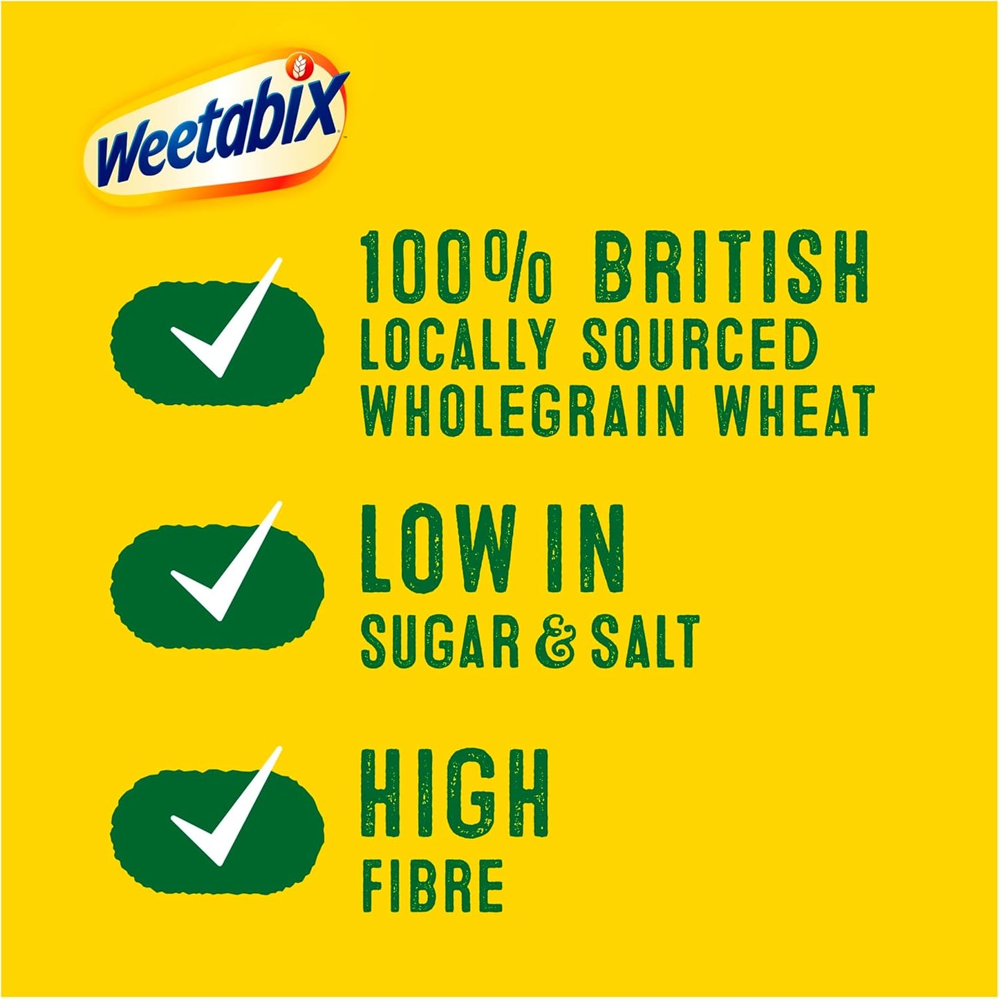 Weetabix, Breakfast, Packed with Fibre, High in Vitamin D, Low in Sugar and Salt, 24 Biscuits (430g)