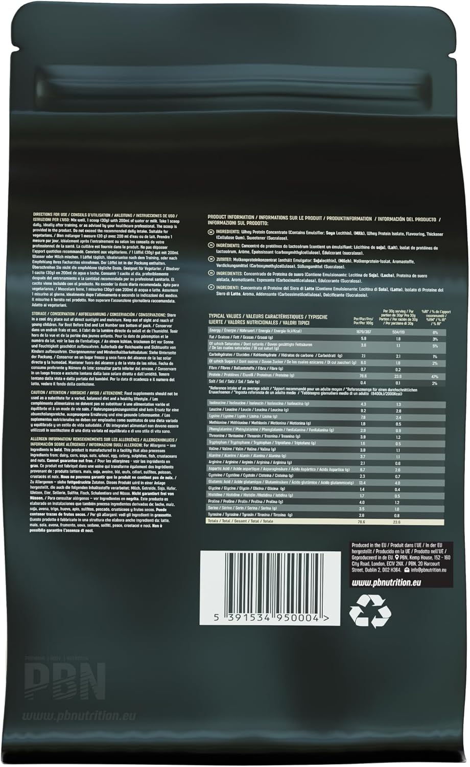 PBN - Premium Body Nutrition Whey Protein 1kg Vanilla, New Improved Flavour