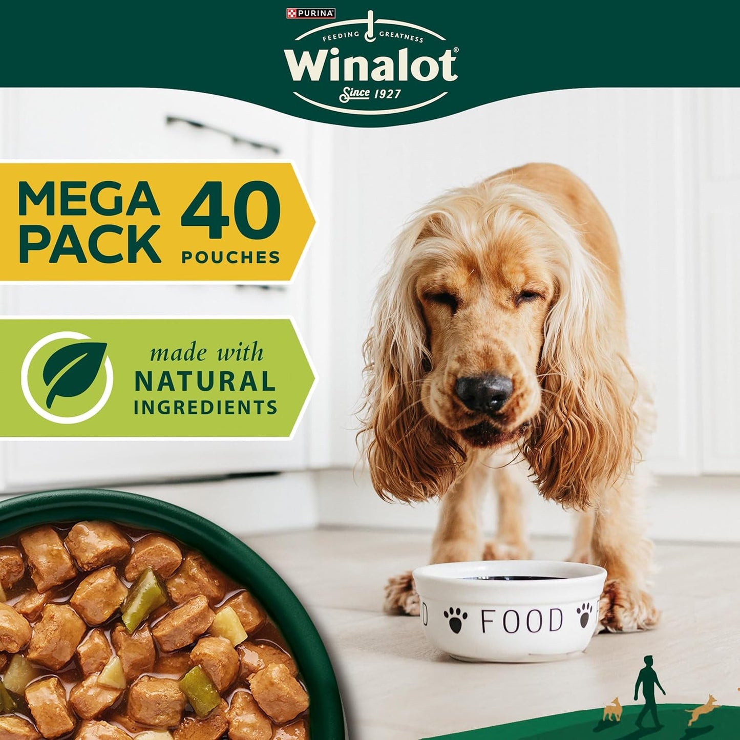 WINALOT Sunday Dinner Mixed in Gravy Wet Dog Food 40x100g