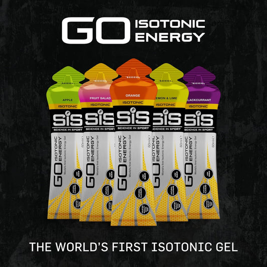 Science In Sport GO Isotonic Energy Gels, Running Gels with 22g Carbohydrates 60ml Per Serving (7 Pack)