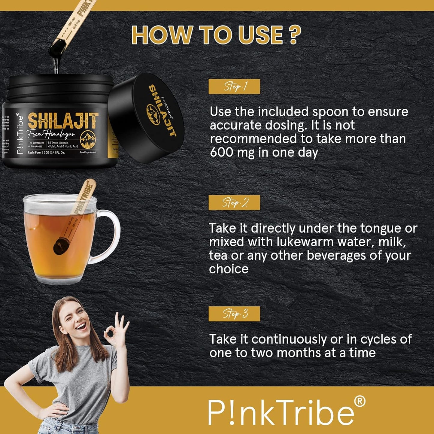 Shilajit Resin, Original Himalayan Shilajit 30g - Gold Grade 100% Pure, Rich in Fulvic & Humic Acid