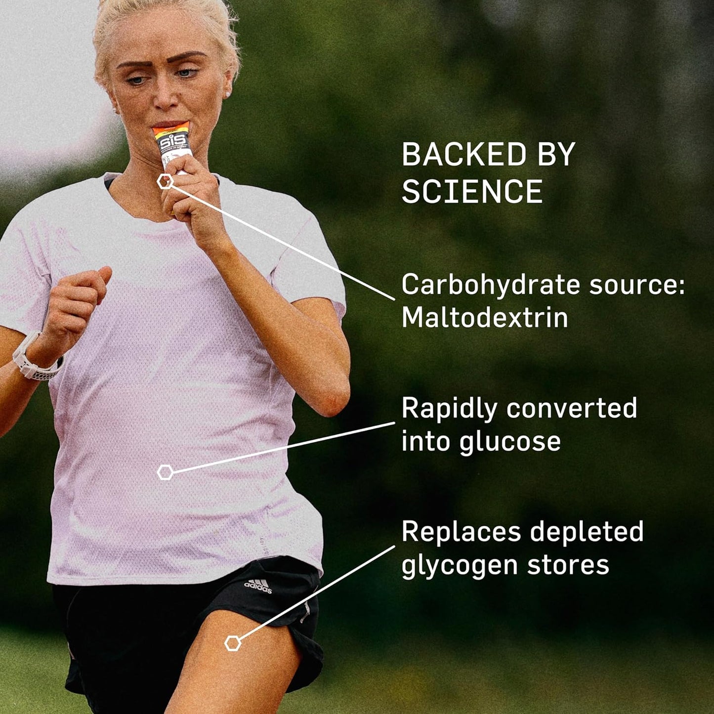 Science In Sport GO Isotonic Energy Gels, Running Gels with 22g Carbohydrates 60ml Per Serving (7 Pack)