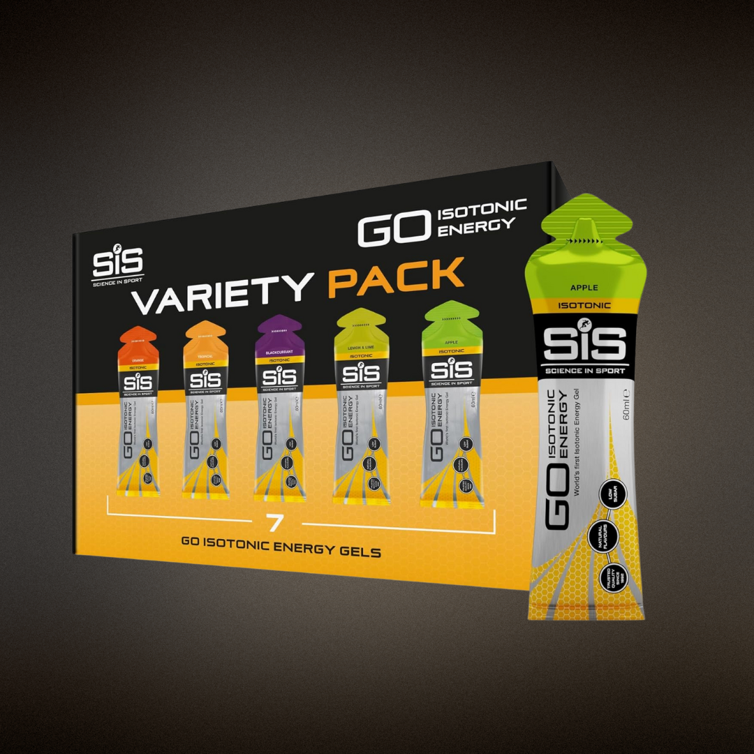 Science In Sport GO Isotonic Energy Gels, Running Gels with 22g Carbohydrates 60ml Per Serving (7 Pack)