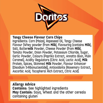 Doritos Tangy Cheese Tortilla Chips Sharing Bag Crisps 180g