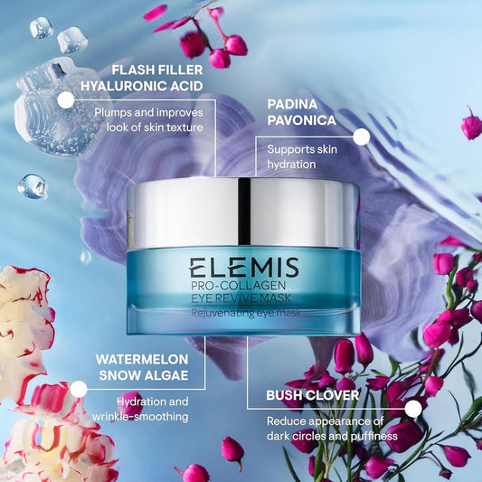 ELEMIS Pro-Collagen Eye Treatment, Eye Revive Mask, Vitality Eye Cream, Under Eye Gel Mask – Anti-Aging