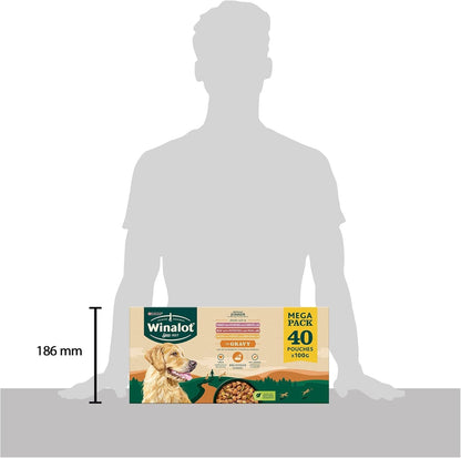 WINALOT Sunday Dinner Mixed in Gravy Wet Dog Food 40x100g