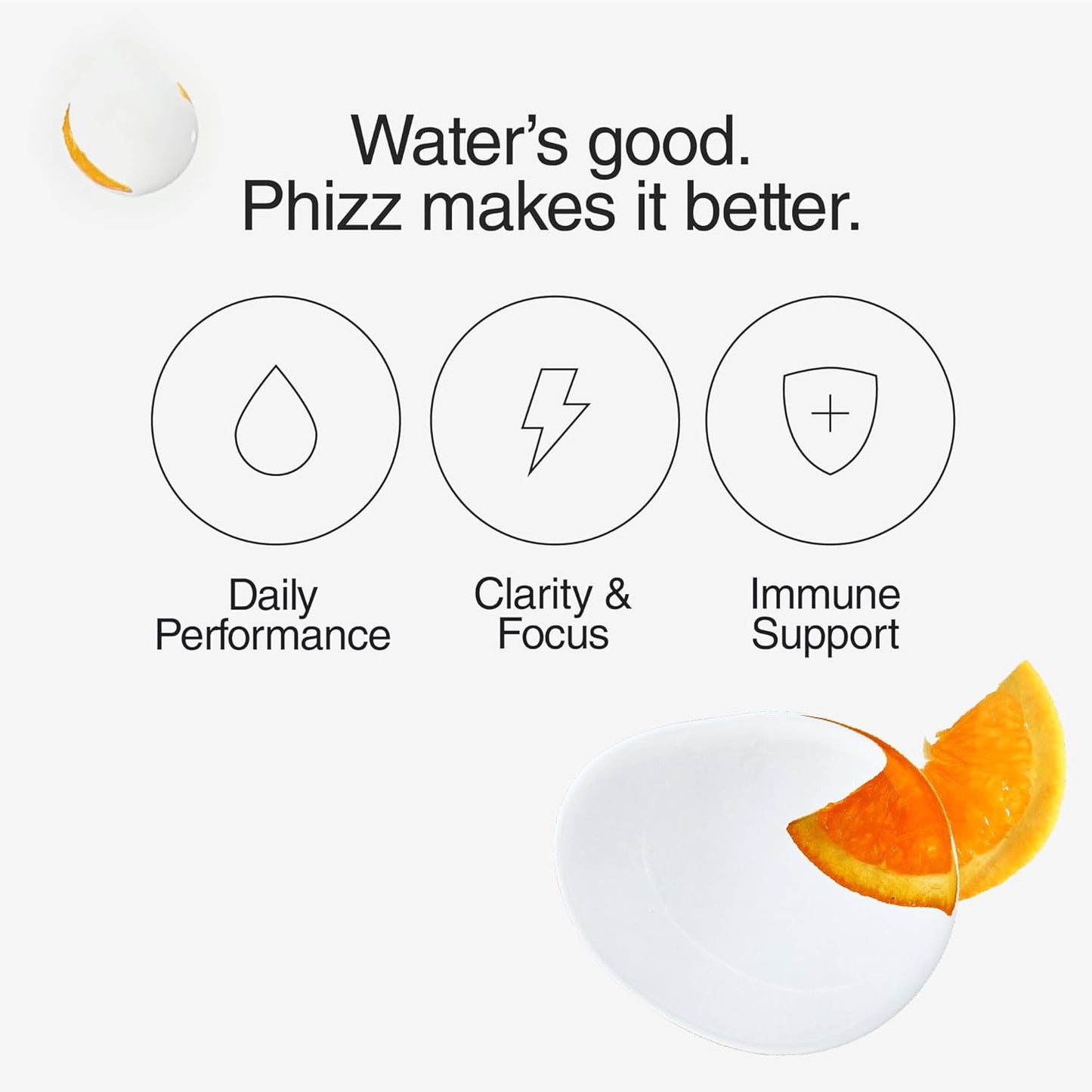 Phizz Electrolytes, Multivitamin & Hydration Tablets - 20 Effervescent Orange, 20 Tablets)