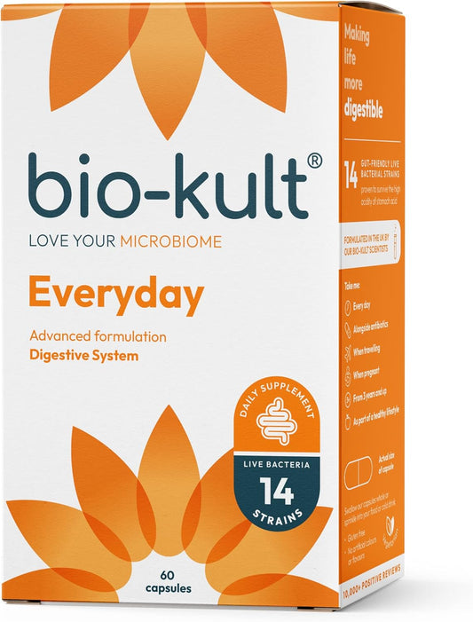 Bio-Kult Everyday Multi-Strain Formulation Probiotics for Digestive System, 60 Capsules (Pack of 1)
