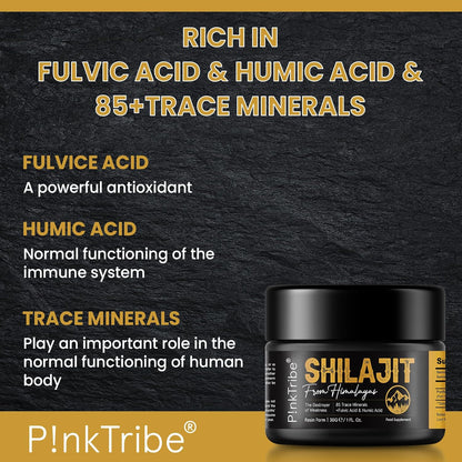 Shilajit Resin, Original Himalayan Shilajit 30g - Gold Grade 100% Pure, Rich in Fulvic & Humic Acid