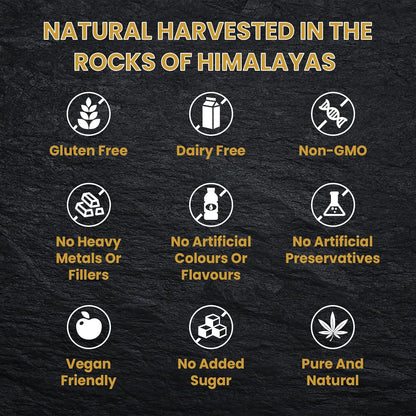 Shilajit Resin, Original Himalayan Shilajit 30g - Gold Grade 100% Pure, Rich in Fulvic & Humic Acid