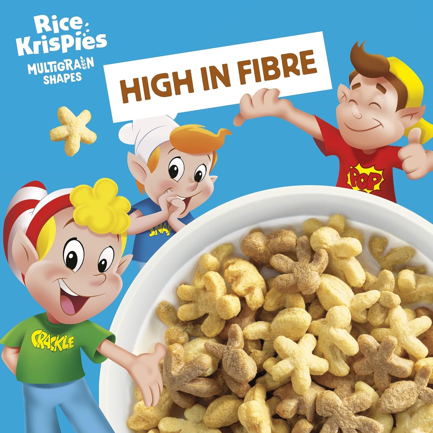 Kellogg's Rice Krispies Multigrain Shapes Breakfast Cereal Box, 350g