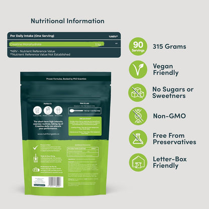Pure Creatine Monohydrate Powder – 315g