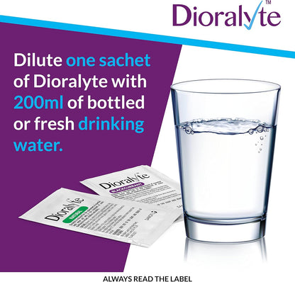 Dioralyte - Fast and Effective Supplement Treatment for Reducing Dehydration and Replacing Electrolytes Blackcurrant Flavour - 6 Sachets