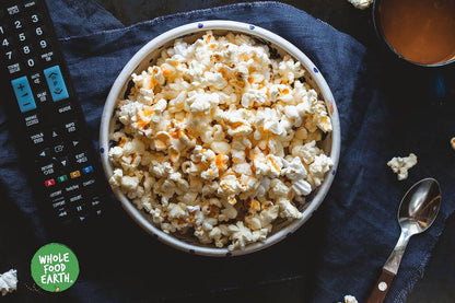 Wholefood Earth Organic Popping Corn – 3kg | GMO Free | Vegan | High Fibre | Certified Organic