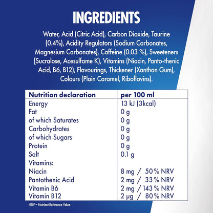 Red Bull Energy Drink Sugar Free, 250 ml (Pack of 12)