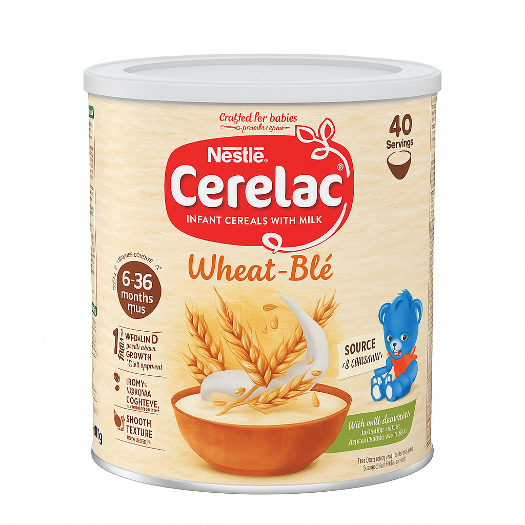 Nestlé Cerelac Wheat Infant Cereal with Milk, 6+ Months, 1kg