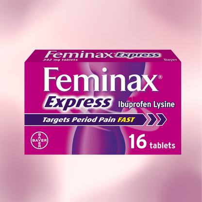 Feminax Express with Ibuprofen and Lysine - 342 mg x 16 Tablets