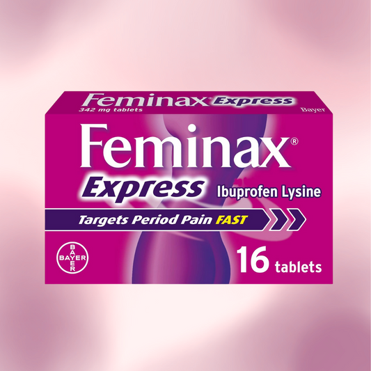 Feminax Express with Ibuprofen and Lysine - 342 mg x 16 Tablets