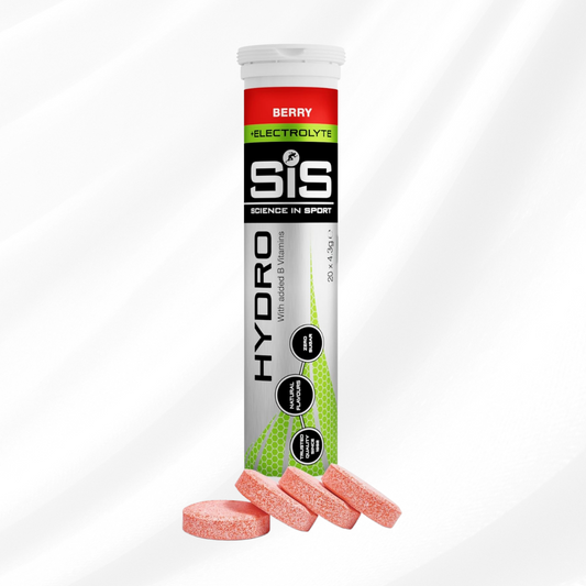 Science in Sport Hydro Electrolyte Tablets 20 pcs. Berry – Vegan & Gluten-Free, Ideal to Promote Hydration and Maintain Electrolytes Balance