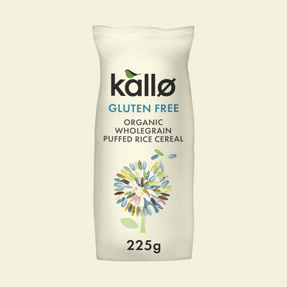 Kallo Organic Puffed Rice Cereal, 225g