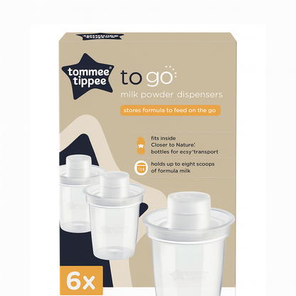 Tommee Tippee To Go Milk Powder Dispensers – 6 Packs